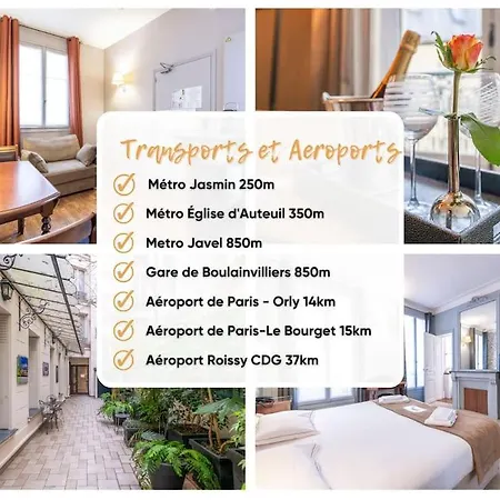 Apartament Le Dujardin - Passy Tour Eiffel A Pied - 4 Personnes- Climatisation - Vue Sur Cour
